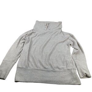 Time And Tru Women's Size Medium 8-10 Sweater Pullover Cowl Neck Beige Preowned